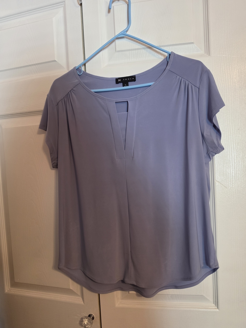 N Touch Lavender Chevron Open-Front Cardigan And Tank